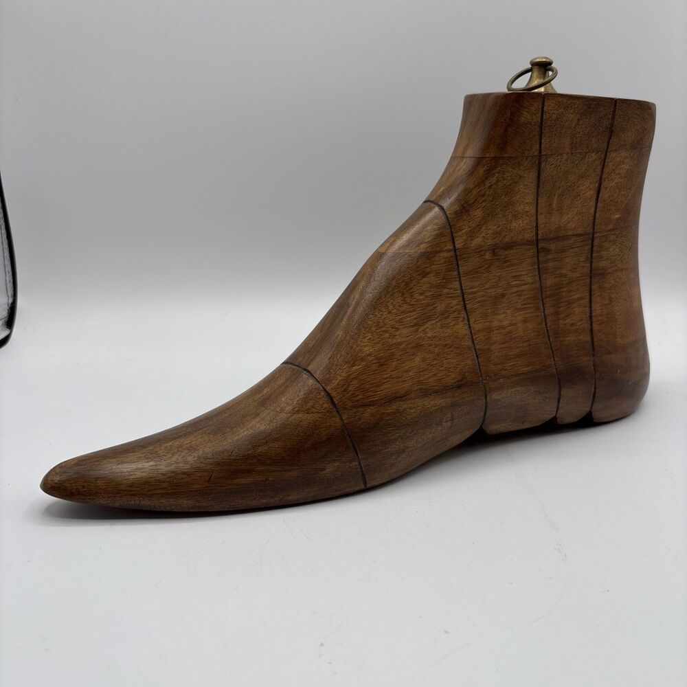 Unique Vintage Solid Wood Shoe/Boot 12”  Form, Decor, Doorstop